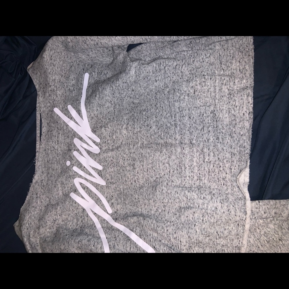 Victoria secrets pink gray sweater